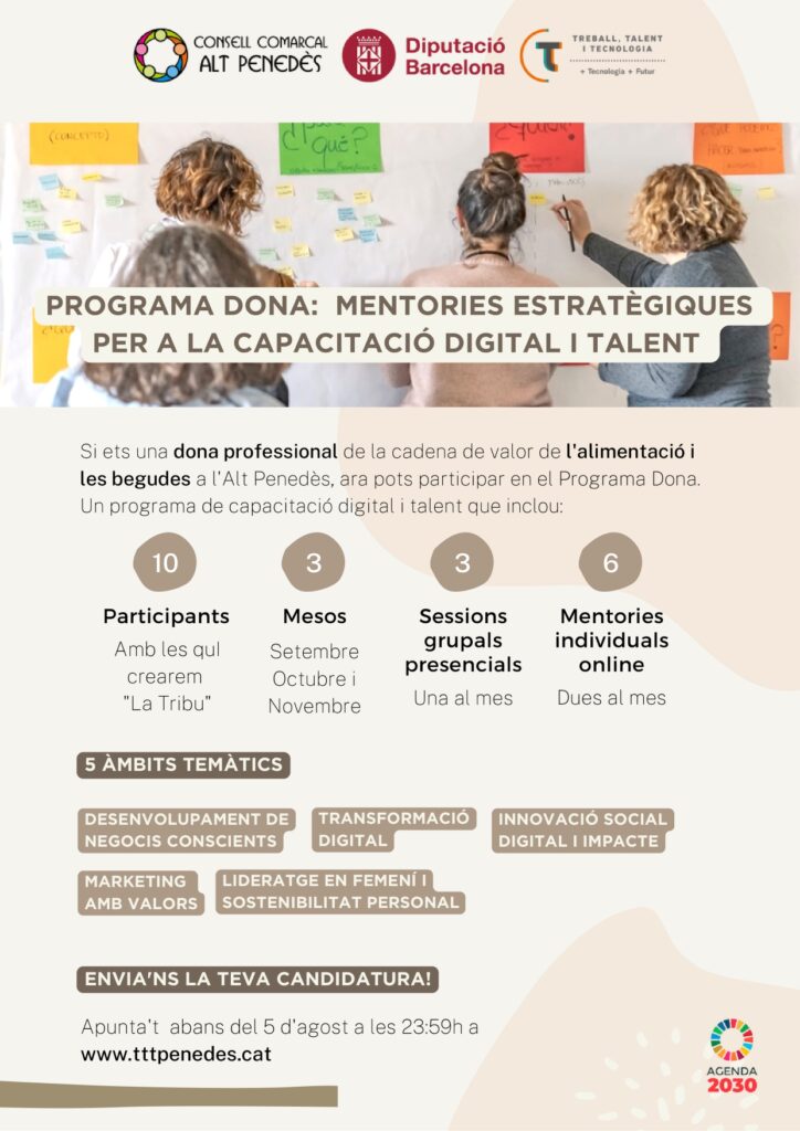 Programa Dona: Mentories estratègiques per a la capacitació digital i lideratge femení
